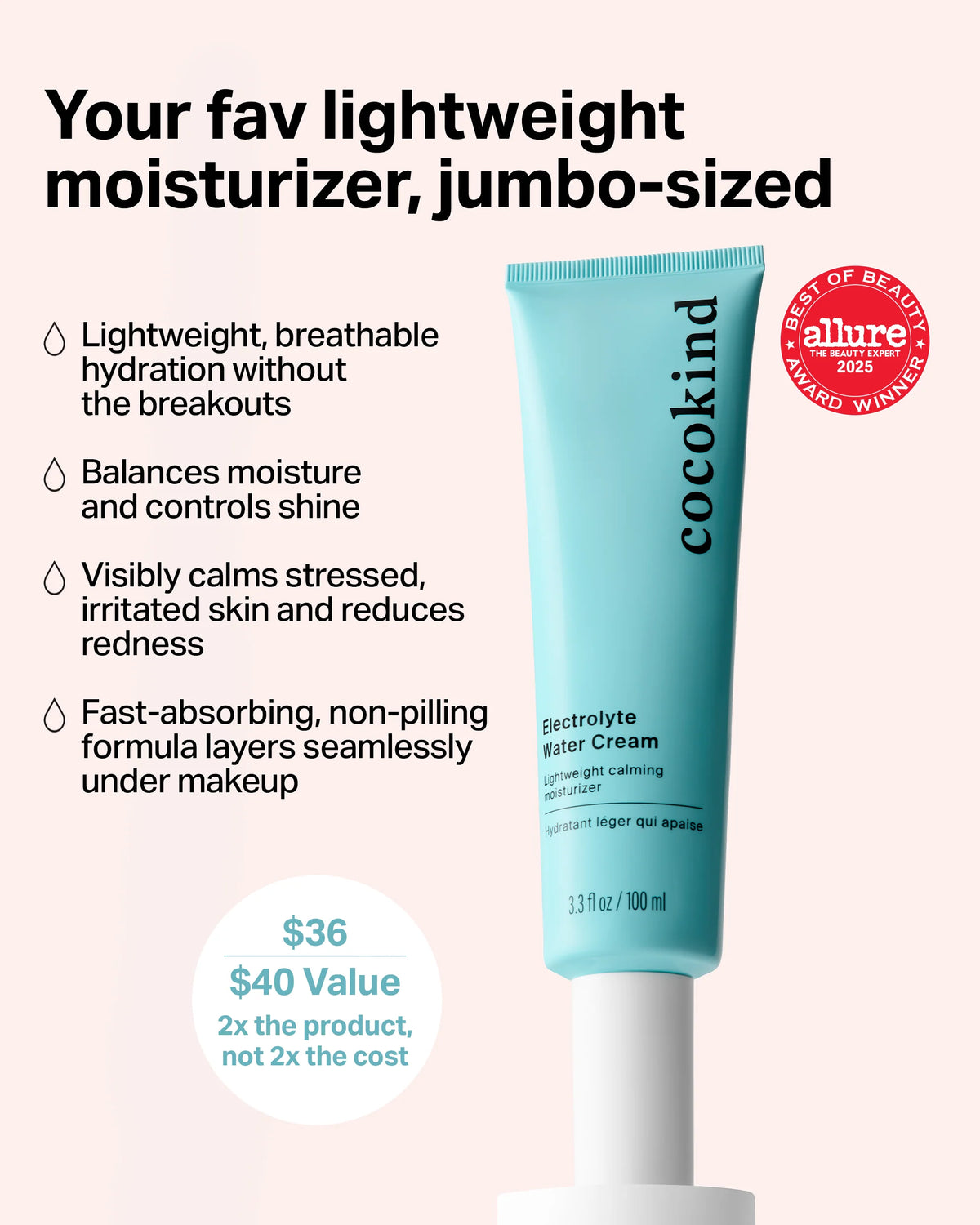 Jumbo Electrolyte Water Cream