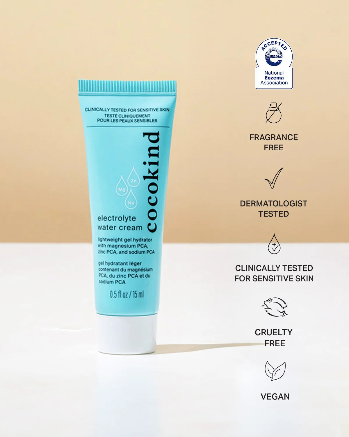 travel-size electrolyte water cream